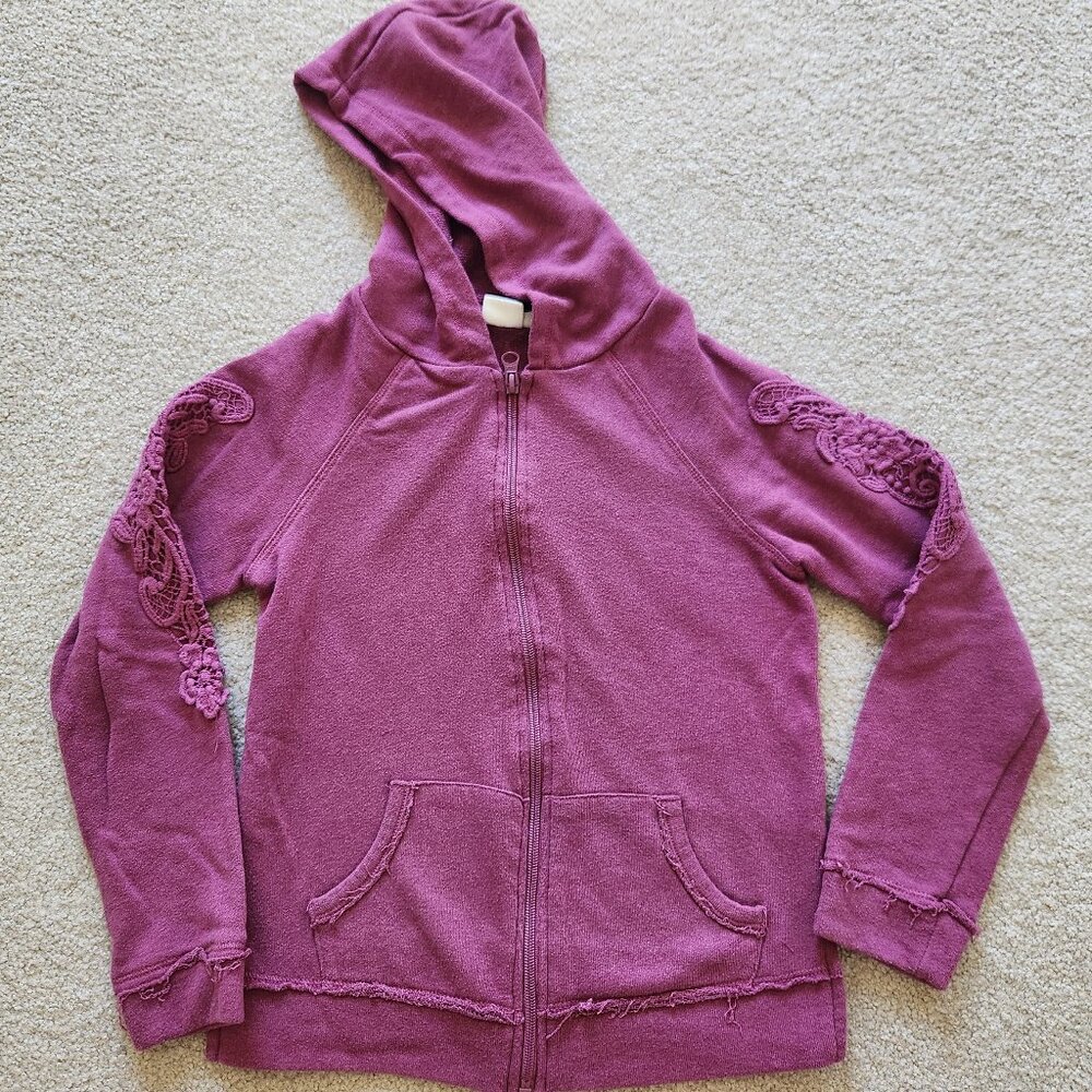 🌸 Mudd Deep Pink Hooded Sweatshirt – Size 10 🌸